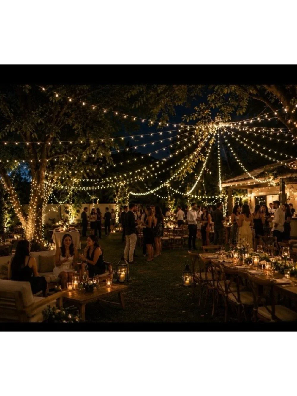 100 Clear Mini Lights White Wire 20.6 ft Wedding Party Holiday Decor Bundle of 4